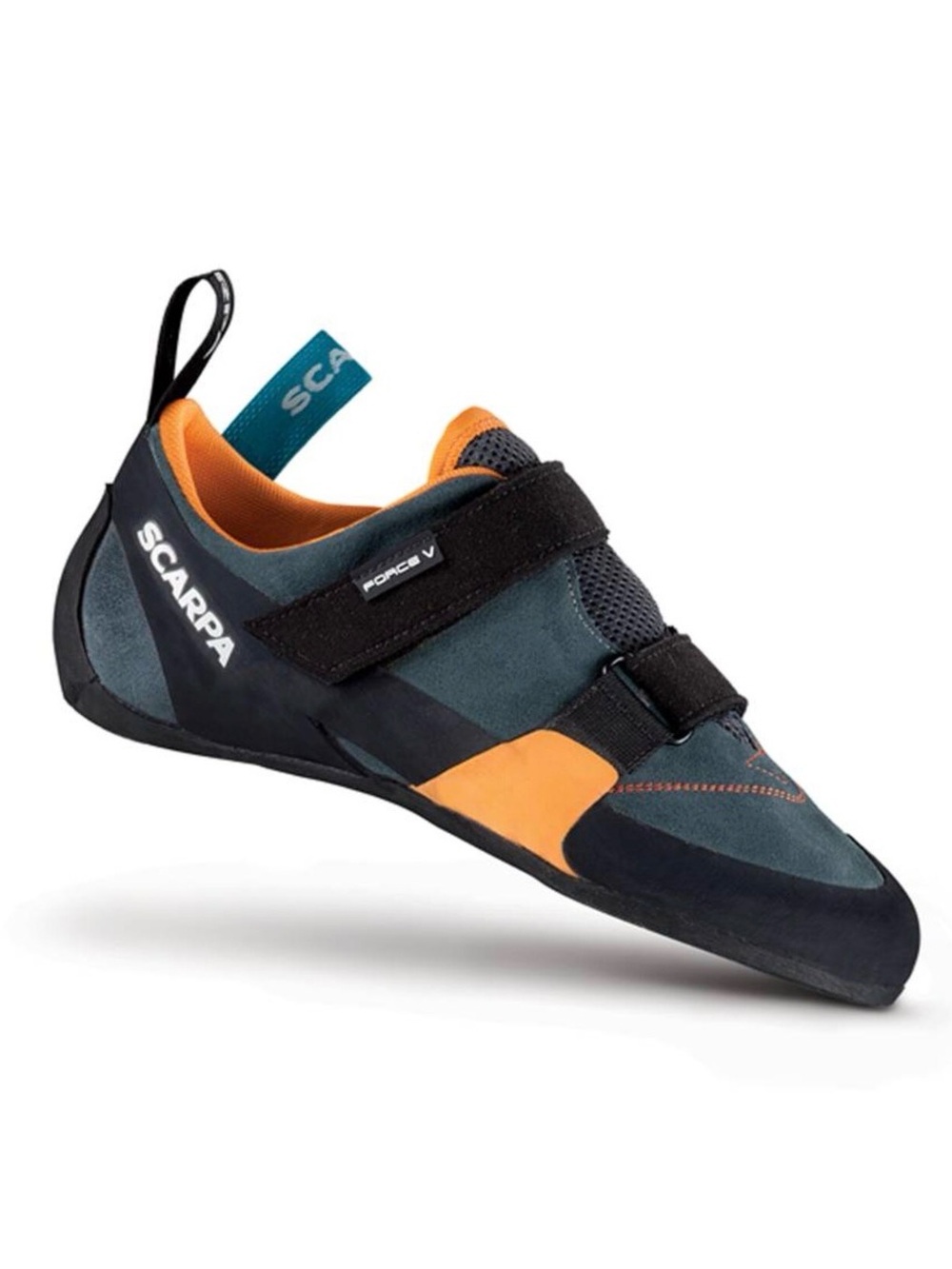SCARPA Force V Climbing Shoes Mangrove Papaya Rock Shoes w/ Box